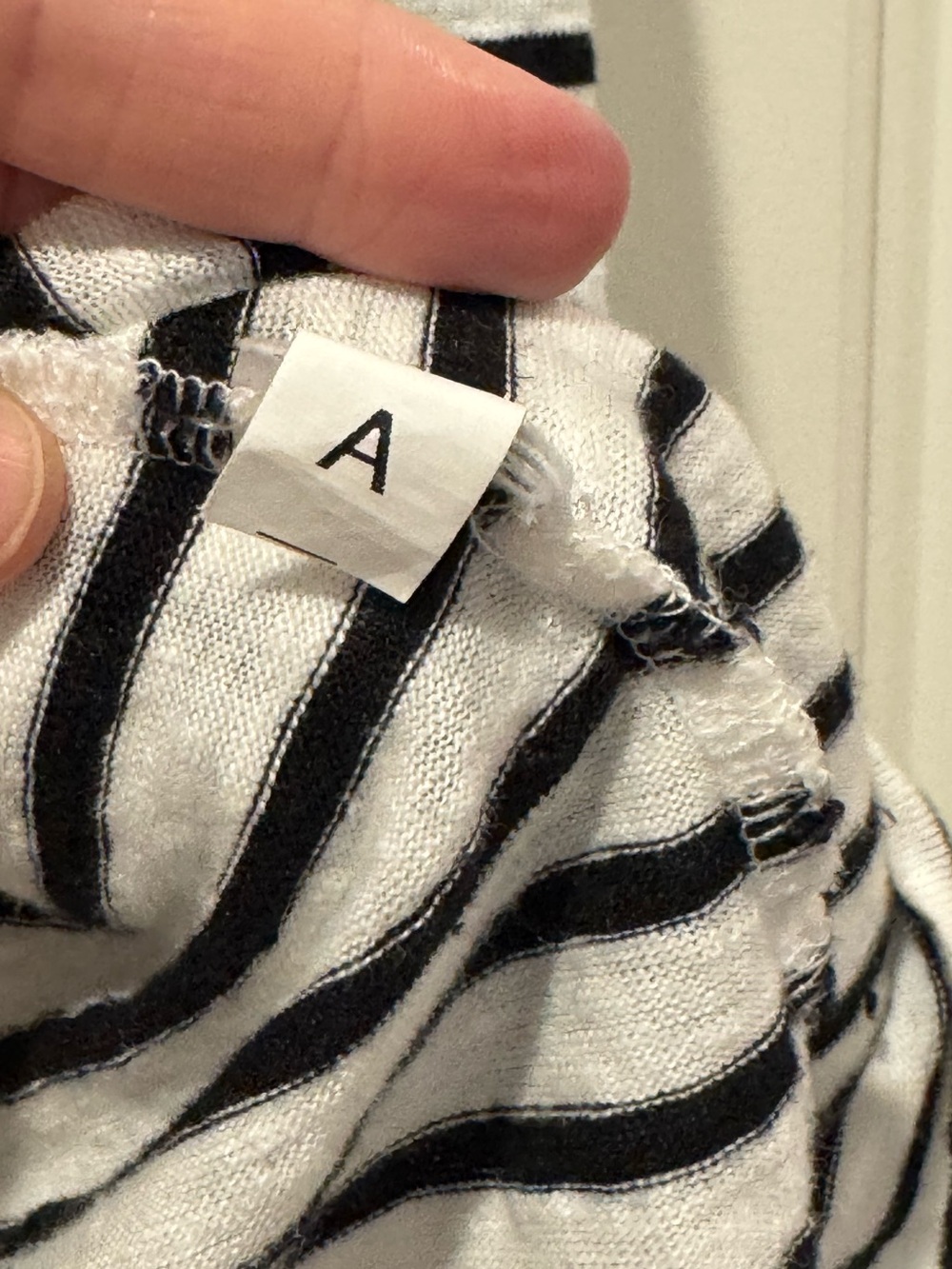 Eileen Fisher L Black/White Striped Linen Shirt - Picture 3 of 6